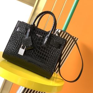 Alternative view of YSL SAC DE JOUR IN CROCODILE EMBOSSED LEATHER - NANO 22x18x10.5cm