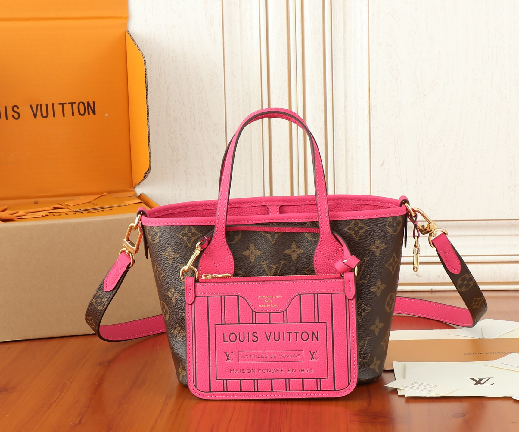 LV Neverfull Bandouli¨¨re Inside Out BB M12106 24x14x9cm - Image 2