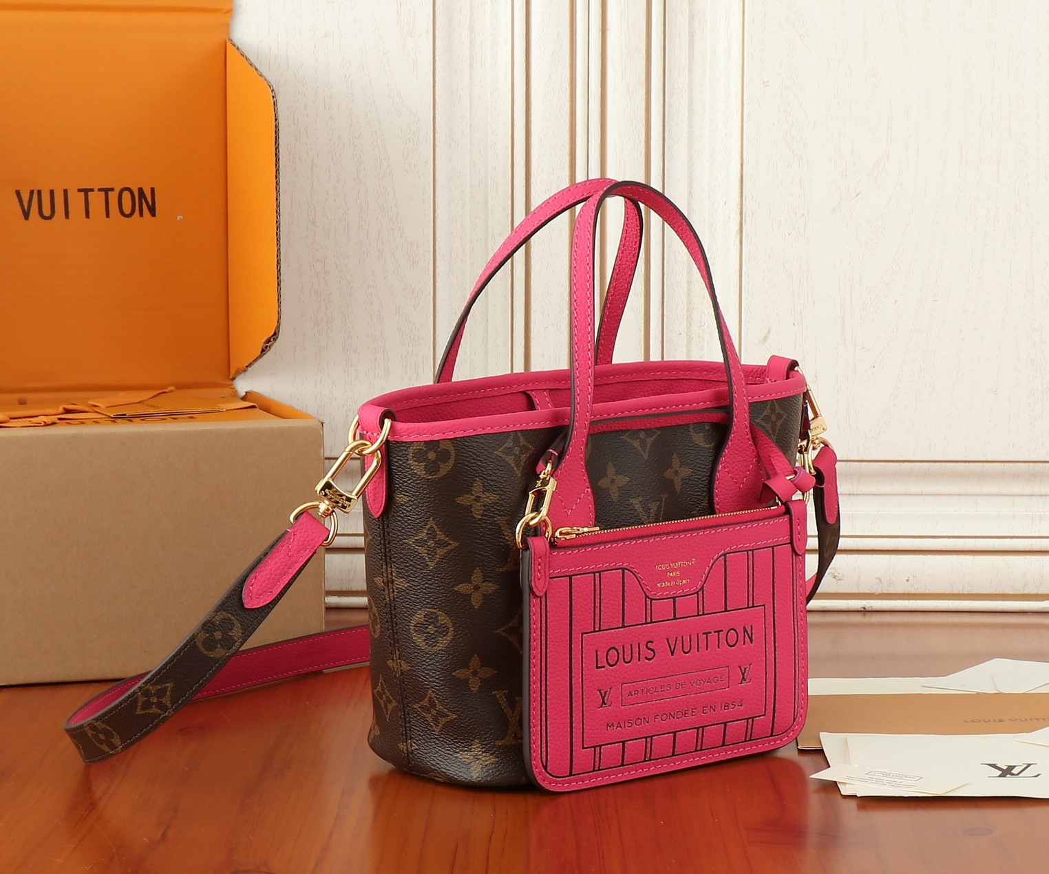 LV Neverfull Bandouli¨¨re Inside Out BB M12106 24x14x9cm - Image 7