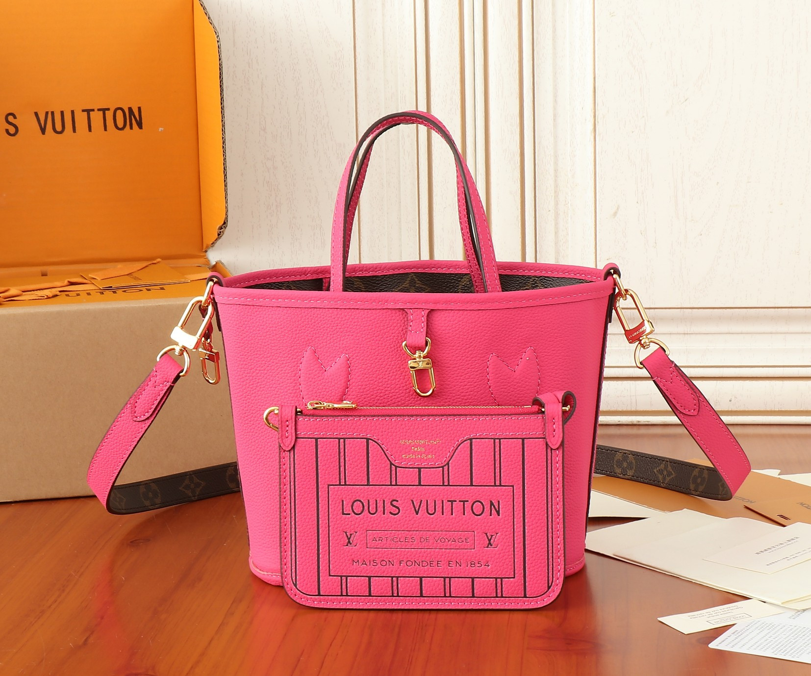 LV Neverfull Bandouli¨¨re Inside Out BB M12106 24x14x9cm - Image 3