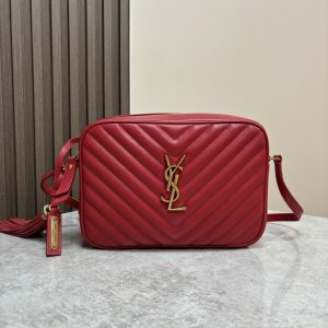 Alternative view of YSL LOU camera bag in quilted leather 23x16x6cm