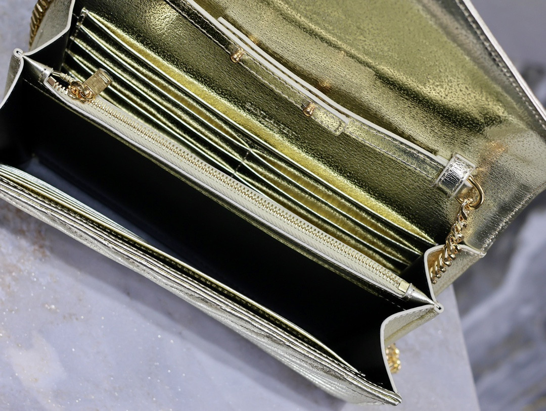 YSL Cassandra Monogram Classic Chain Wallet 22.5 x 14 x 4cm - Image 9