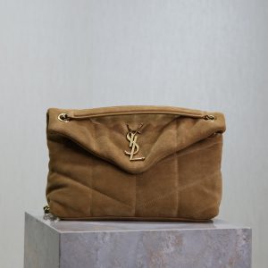 YSL Loulou Small Puffer (Suede)  29 x 17 x 11cm