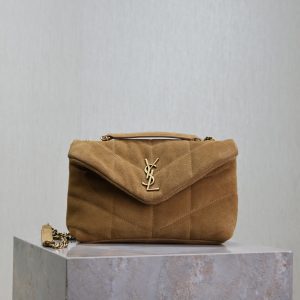 YSL Loulou Mini Puffer (Suede)  23¡Á15.5¡Á8.5cm