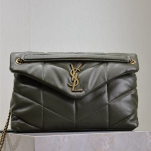 YSL LOULOU PUFFER MEDIUM IN NAPPA LEATHER 35x23x13.5cm