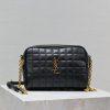 YSL cassandre matelass¨¦ carr¨¦ camera bag in lambskin 19.5x14x4cm