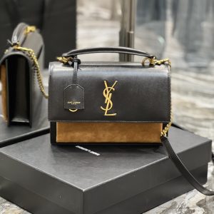 YSL Sunset medium in smooth leather 25x18x5cm