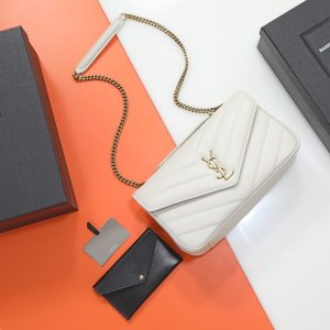 YSL LOULOU medium in MATELASS¨¦ lambskin 29x17x8cm