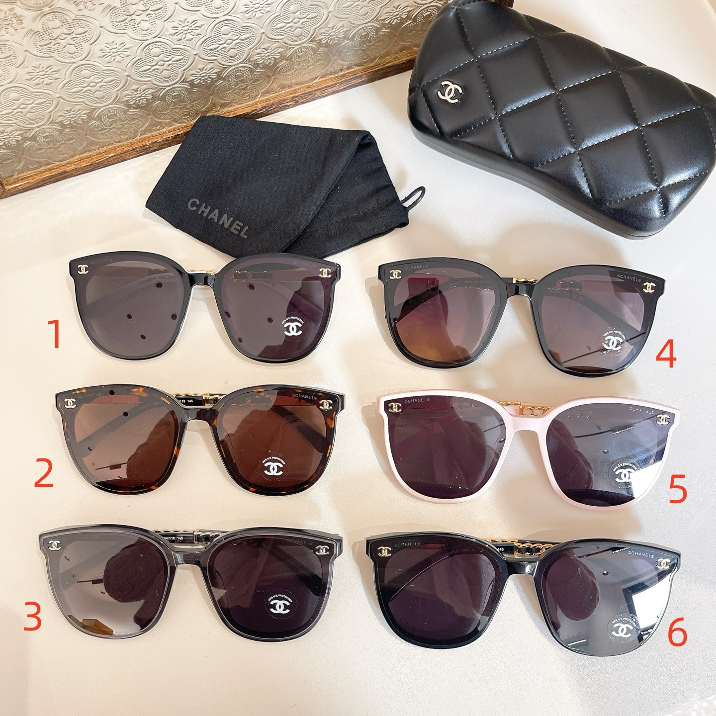 Chanel Glasses EL0548 54-18-140 - Image 2