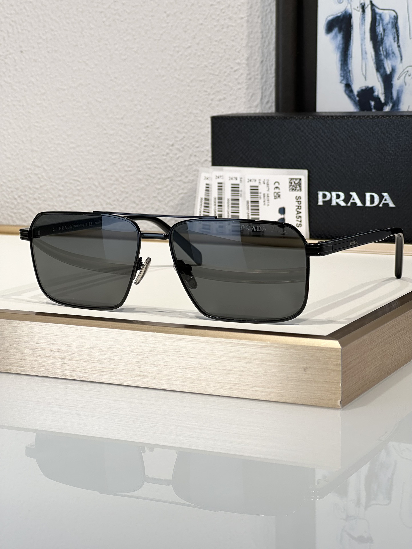 Prada Glasses SPRA57S 61-15-145 - Image 6