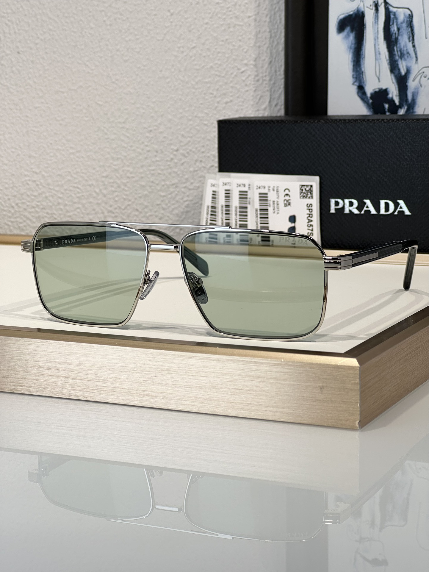 Prada Glasses SPRA57S 61-15-145 - Image 7