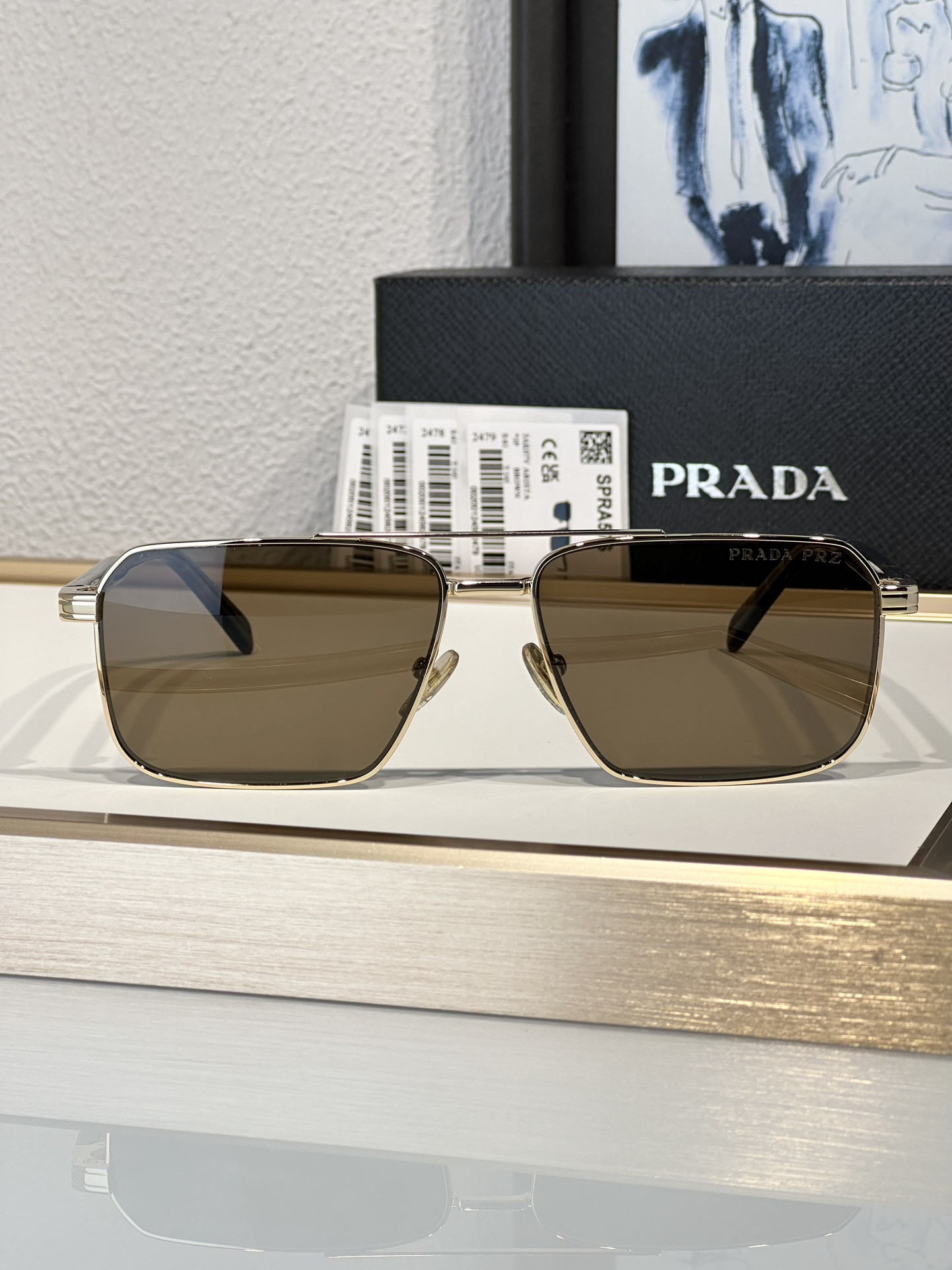 Prada Glasses SPRA57S 61-15-145 - Image 8