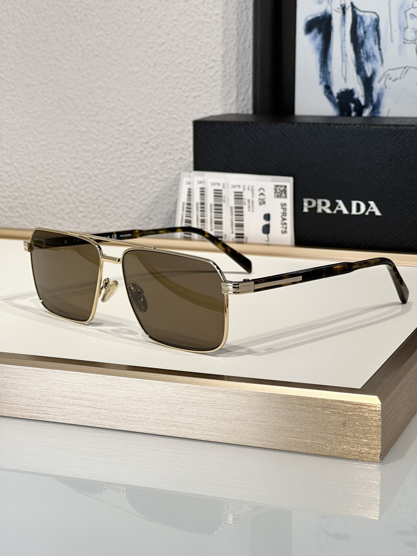 Prada Glasses SPRA57S 61-15-145 - Image 9