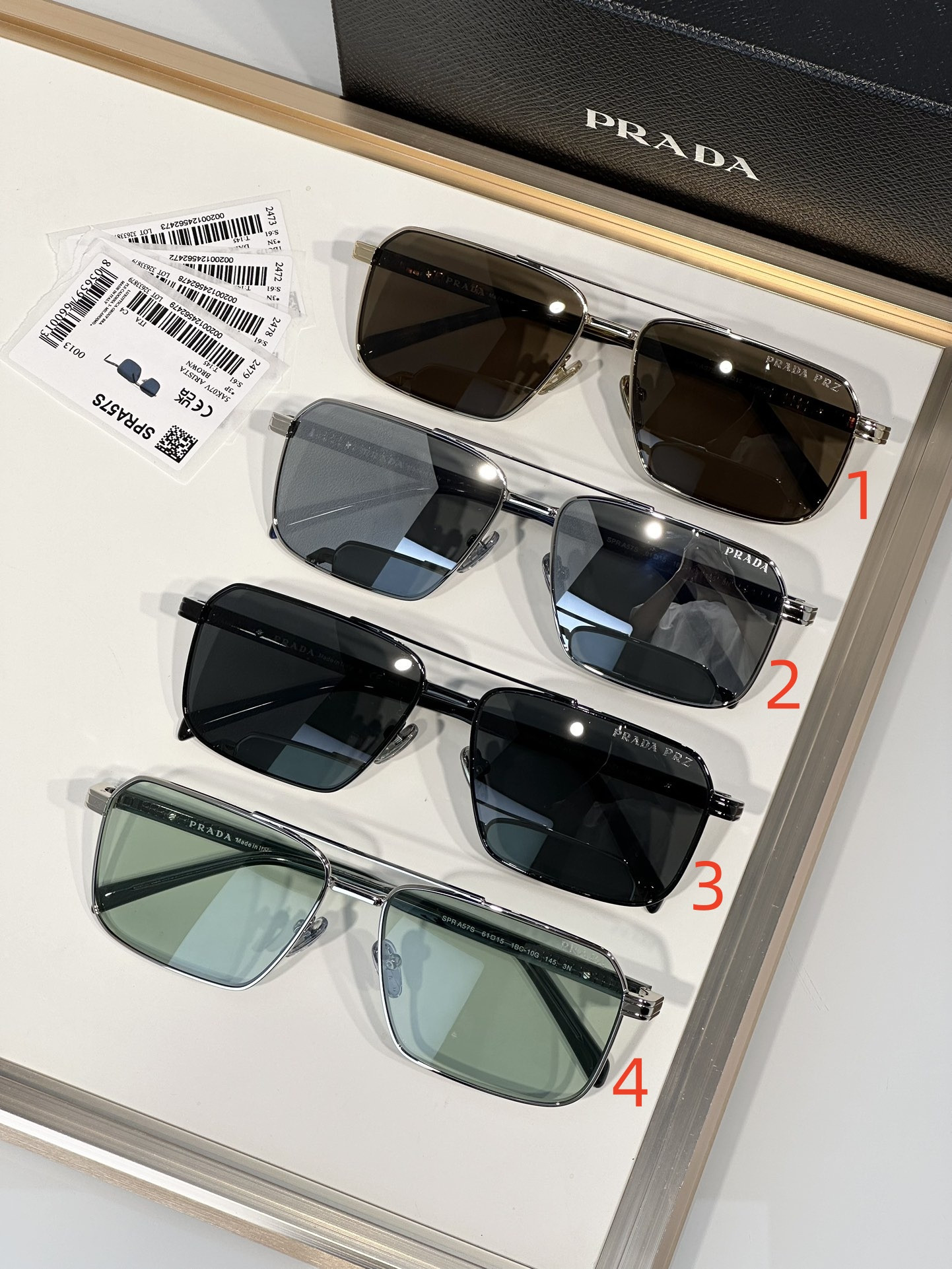 Prada Glasses SPRA57S 61-15-145 - Image 2