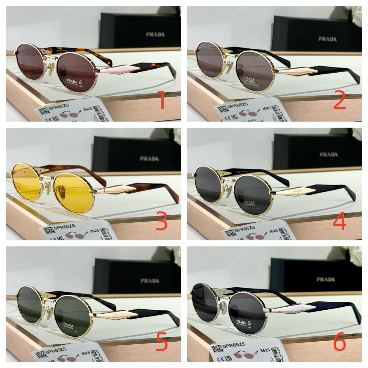 Prada Glasses SPR65Z 55-20-140 - Image 2