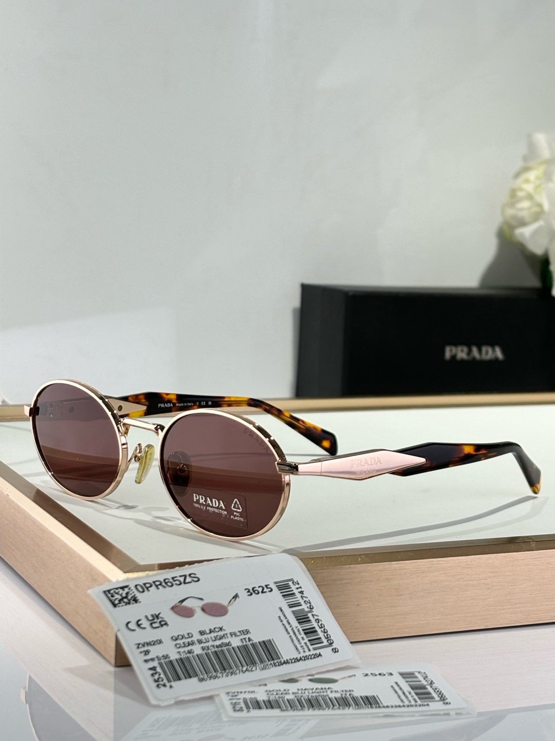 Prada Glasses SPR65Z 55-20-140 - Image 3