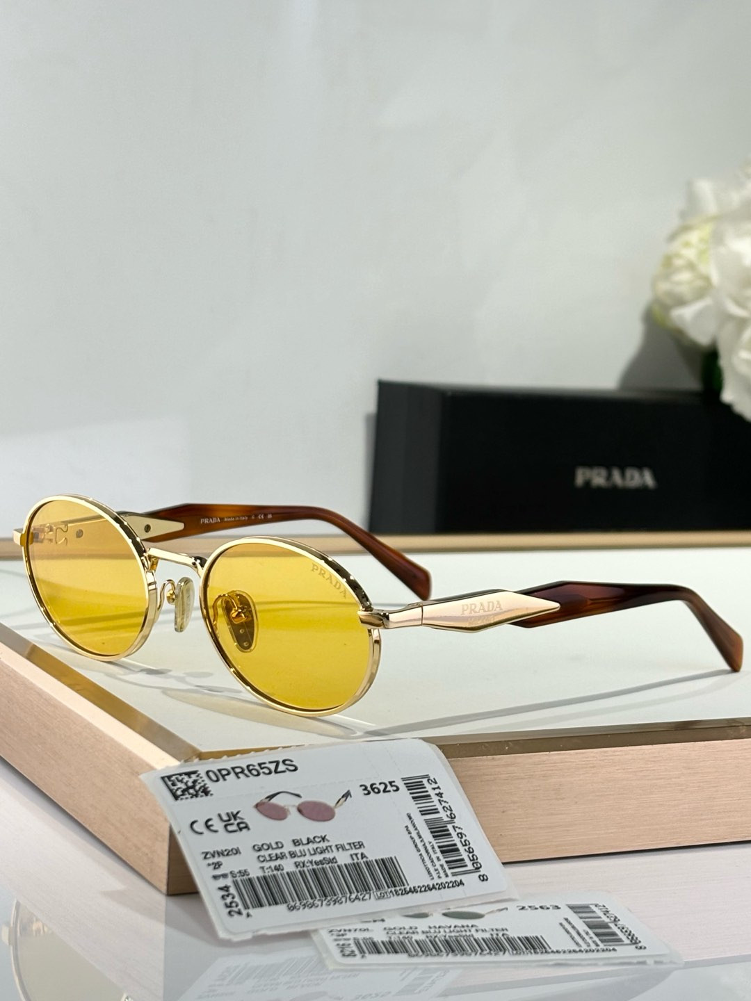 Prada Glasses SPR65Z 55-20-140 - Image 5