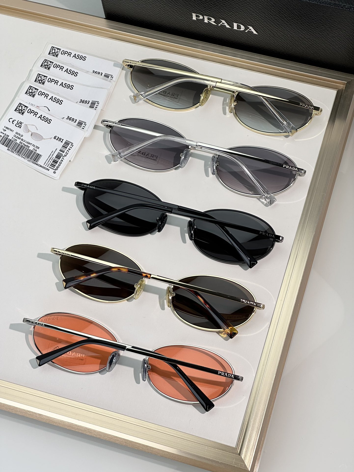 Prada Glasses SPRA59S 59-19-125 - Image 3
