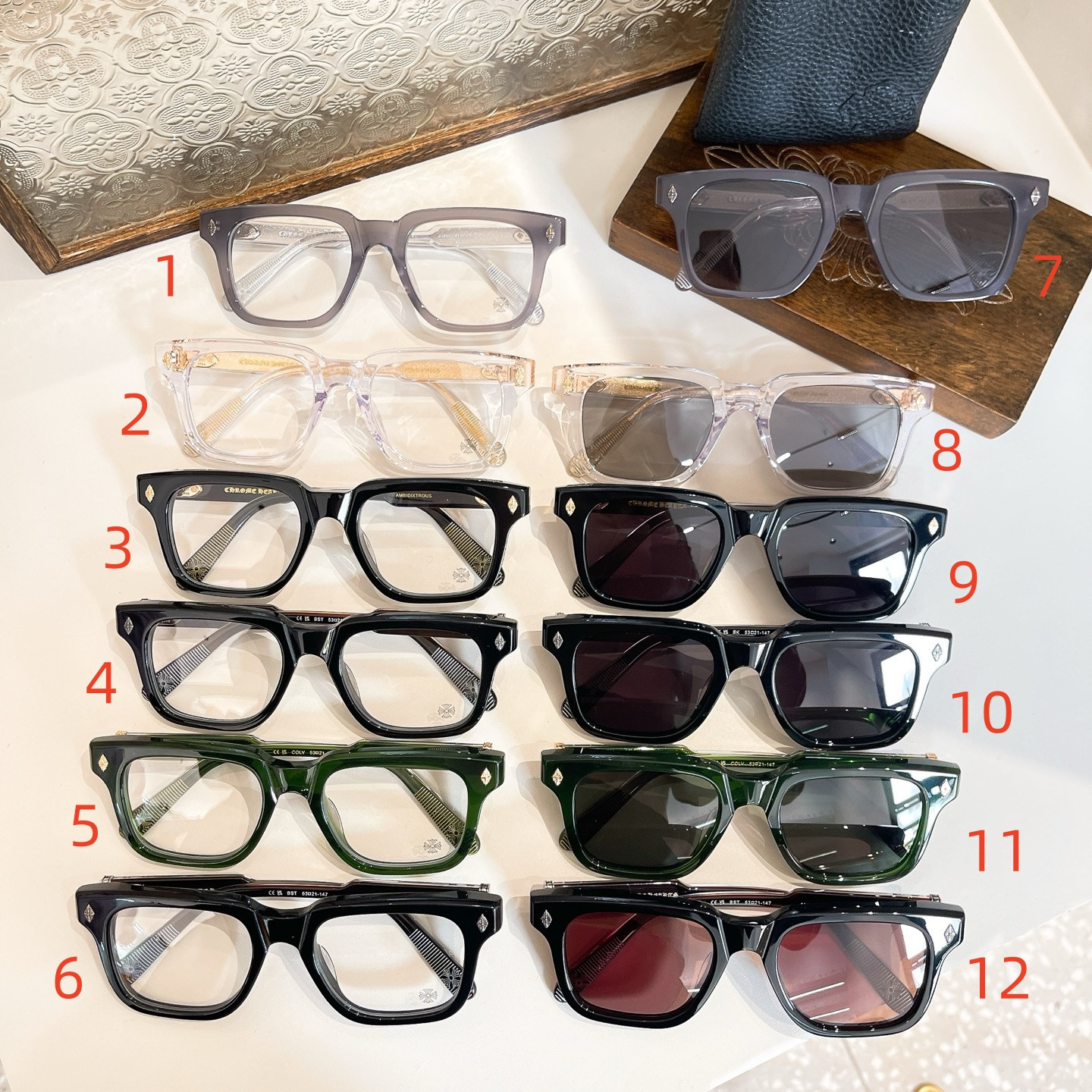 Chrome Hearts Glasses AMBIDIXTROUS 52-19-150