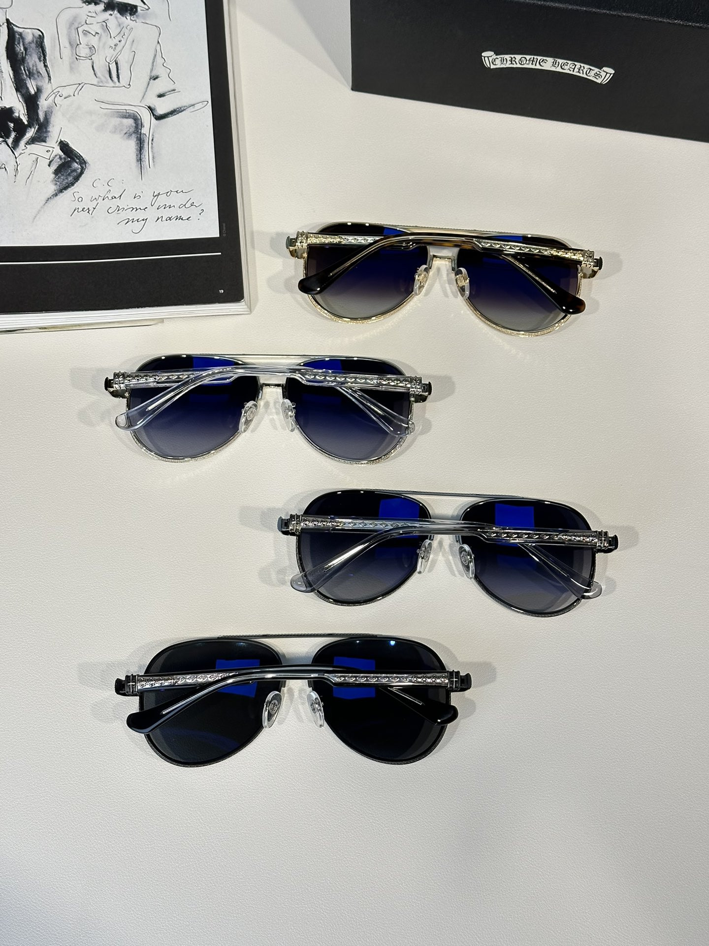 Chrome Hearts Glasses CH8191 62-14-154 - Image 3