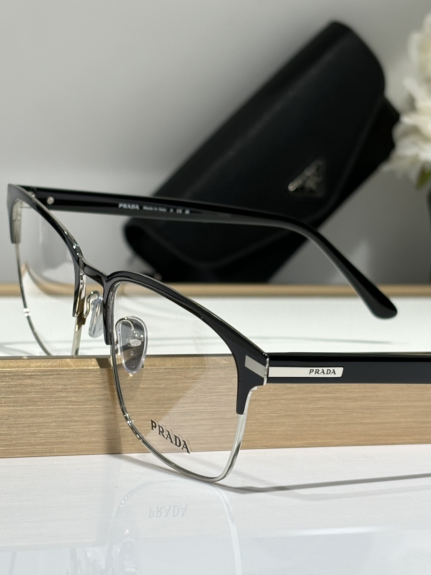 Prada Glasses VPR58Z 57-19-145 - Image 8