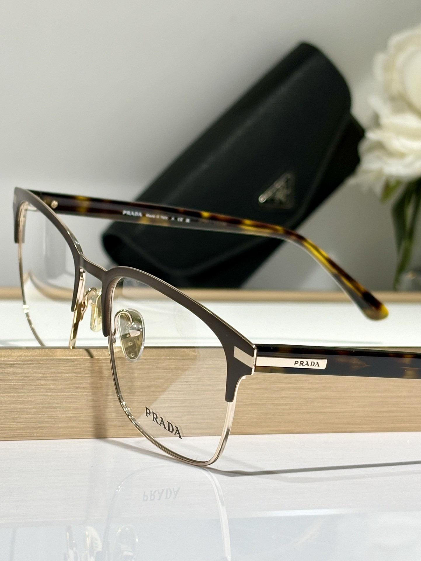 Prada Glasses VPR58Z 57-19-145 - Image 9