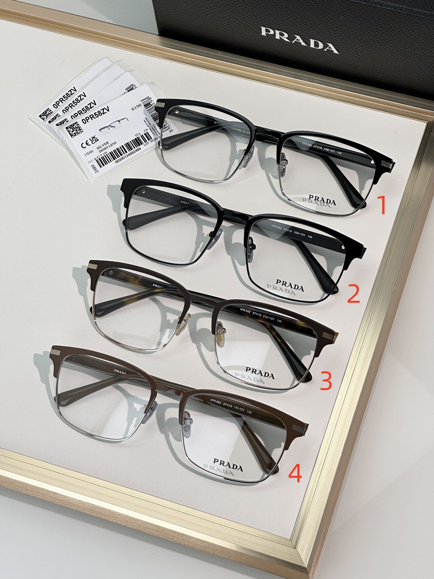 Prada Glasses VPR58Z 57-19-145 - Image 2