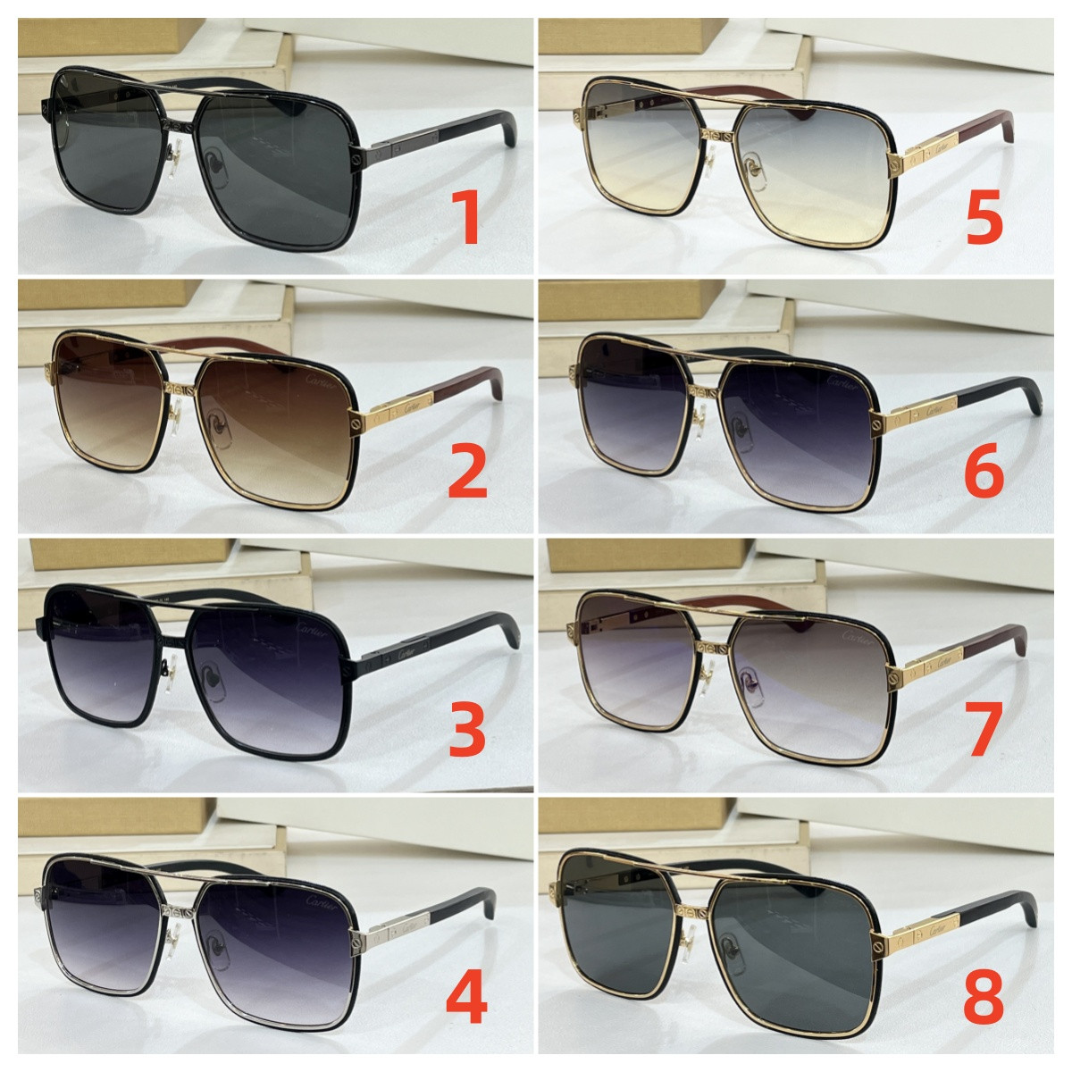 Cartier Glasses Square Man design - Image 2