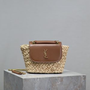 Alternative view of YSL Mini manon (raffiaaged vegetable tanned leather) 774269 23x12x6cm