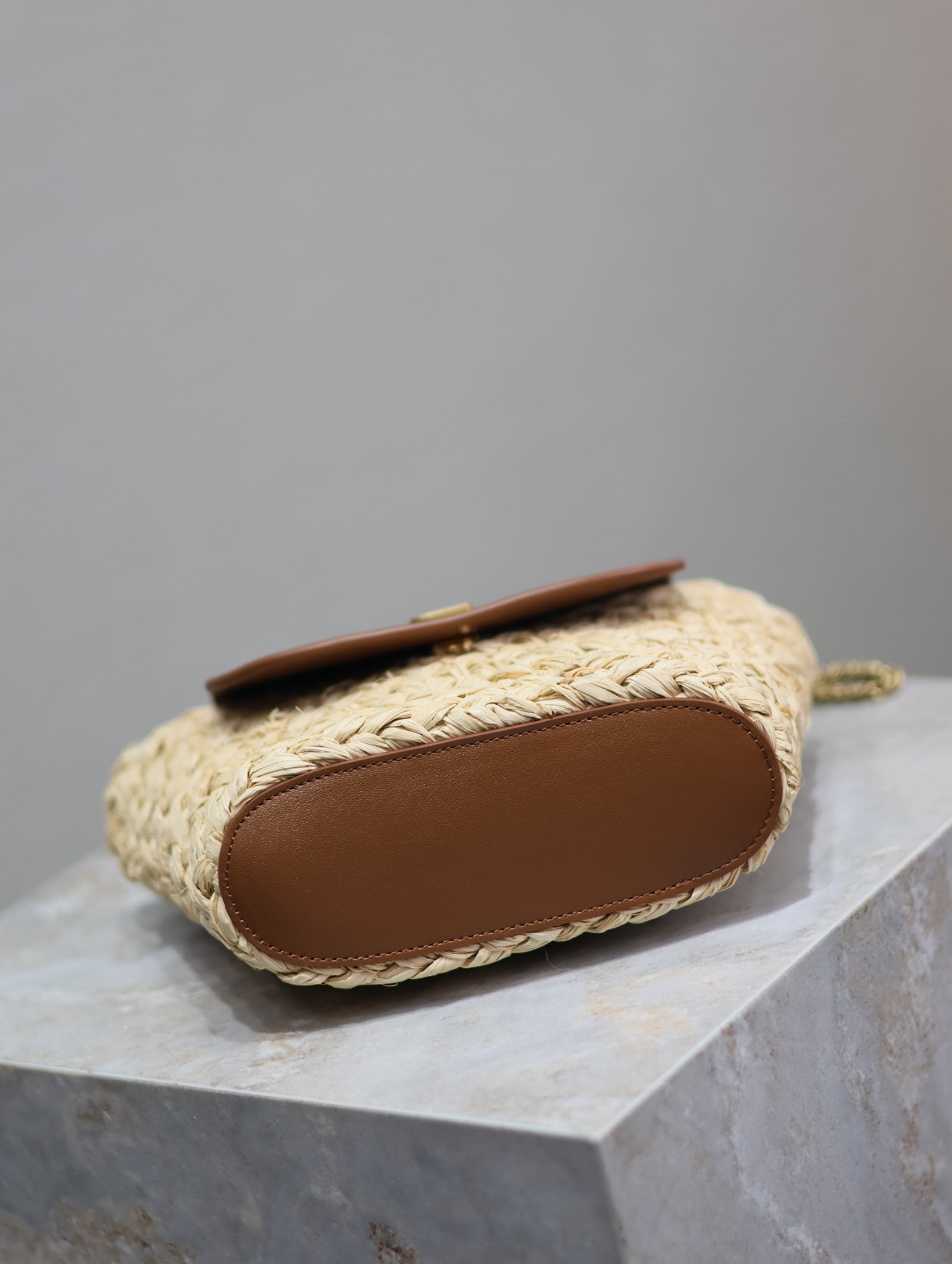 YSL Mini manon (raffiaaged vegetable tanned leather) 774269 23x12x6cm - Image 8