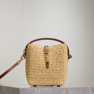 YSL LE 37 mini (raffia) 15x13x6cm