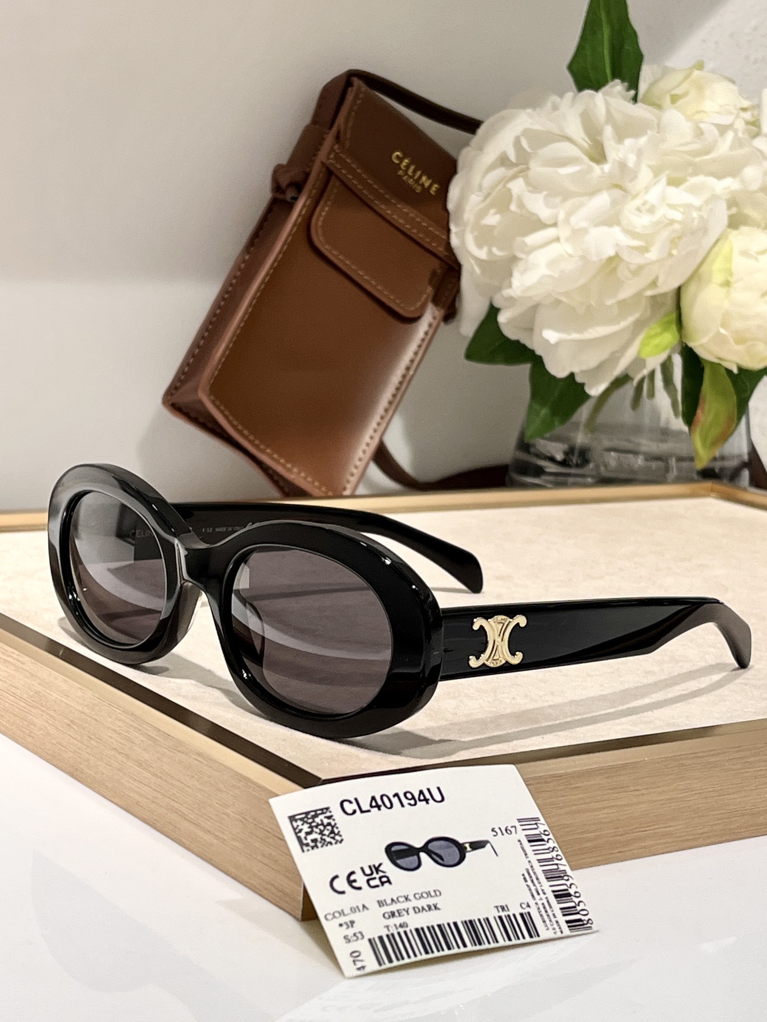 Celine Glasses 40194 52-22-145 - Image 3