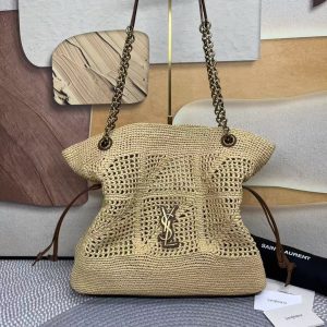 Alternative view of YSL JAMIE SHOPPING in raffia 35x35x10cm