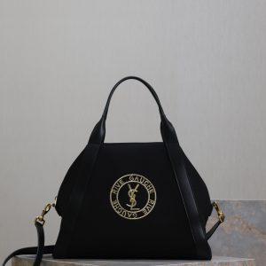 Alternative view of YSL RIVE GAUCHE bowling tote in canvas 42x32x18cm