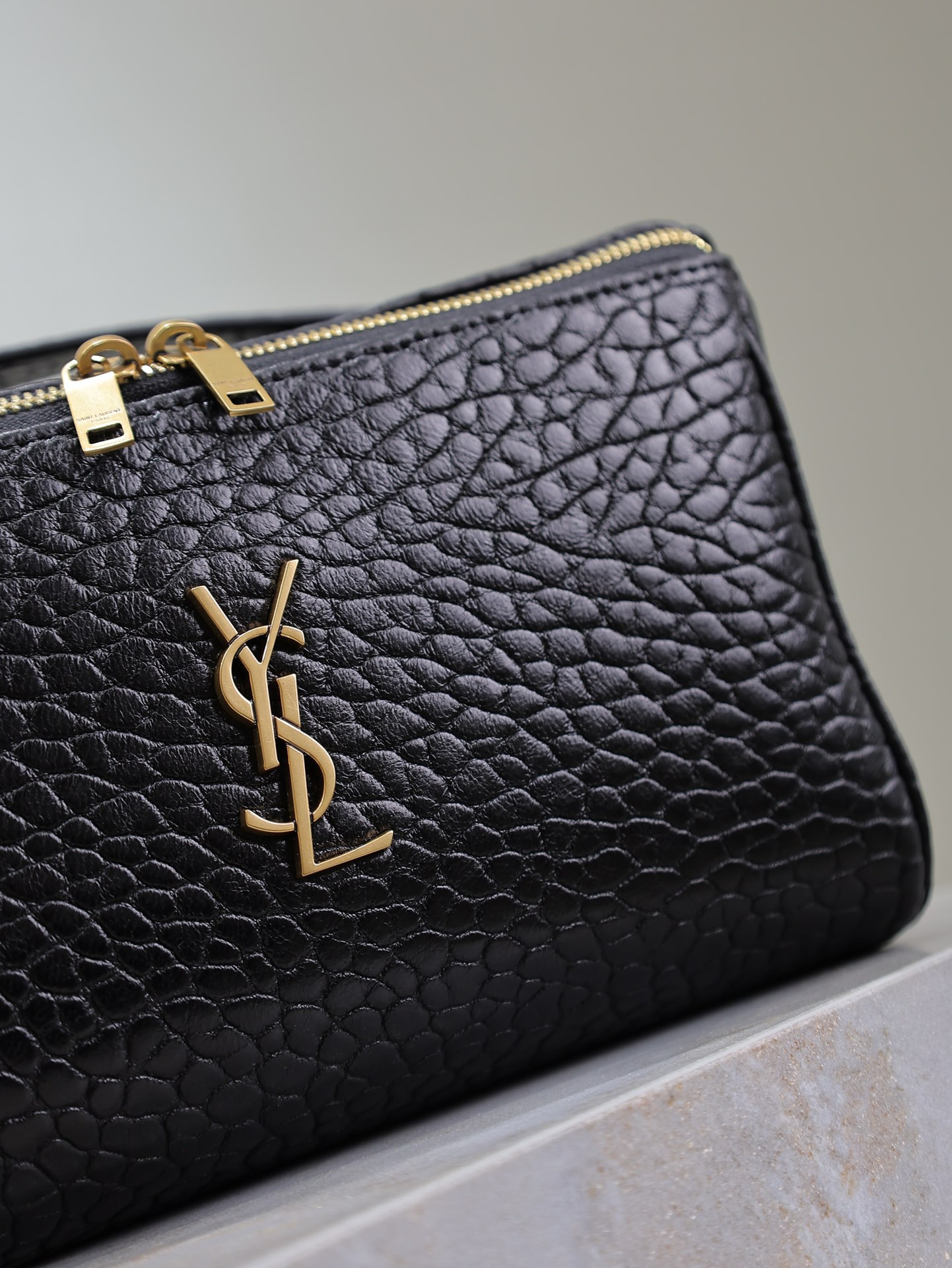 YSL GABY Vanity Case in Grained Leather 21x13x13cm - Image 11