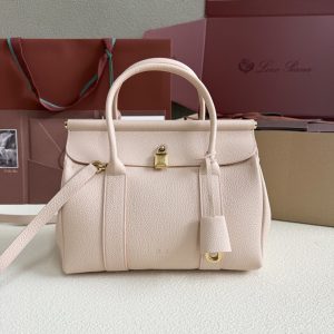Loro Piana Loom Bag L25 Grained Calfskin 25x18x12.5cm