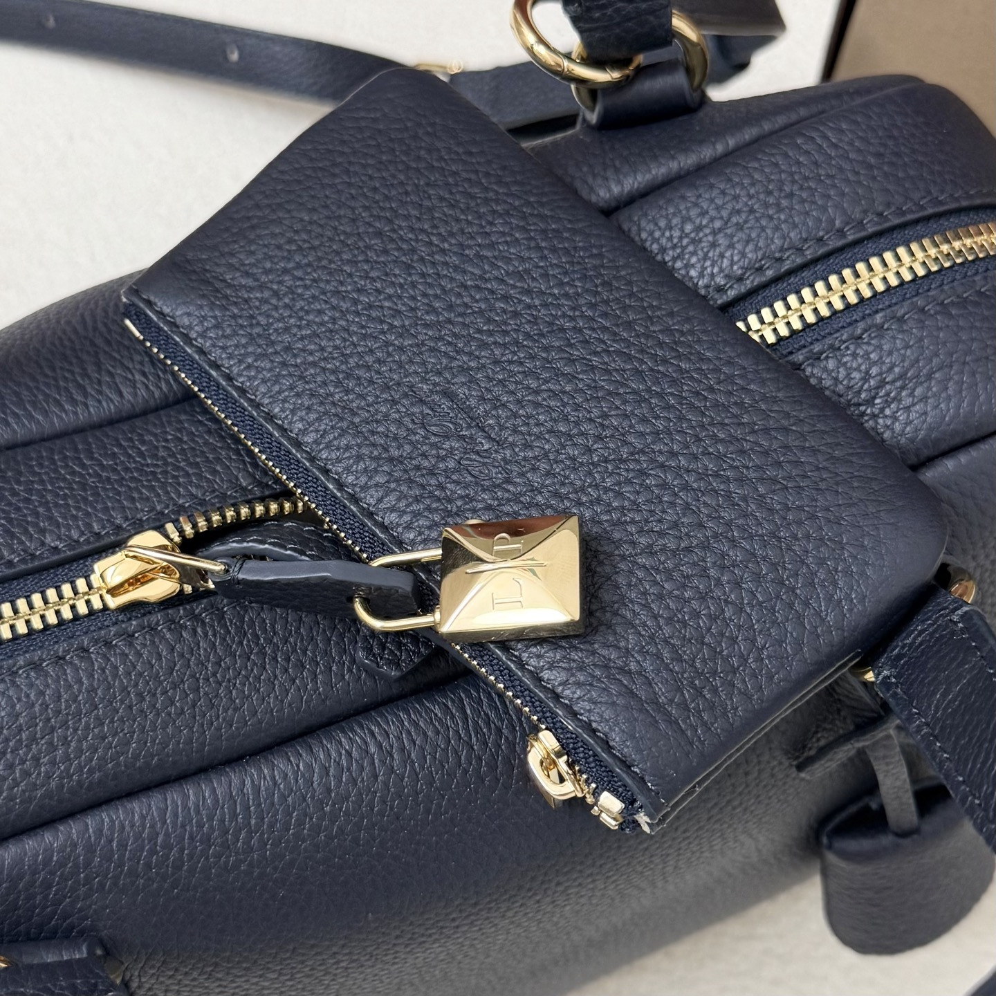 Loro Piana Small Needle Deep Royal Blue Bag 31x15x16cm - Image 10