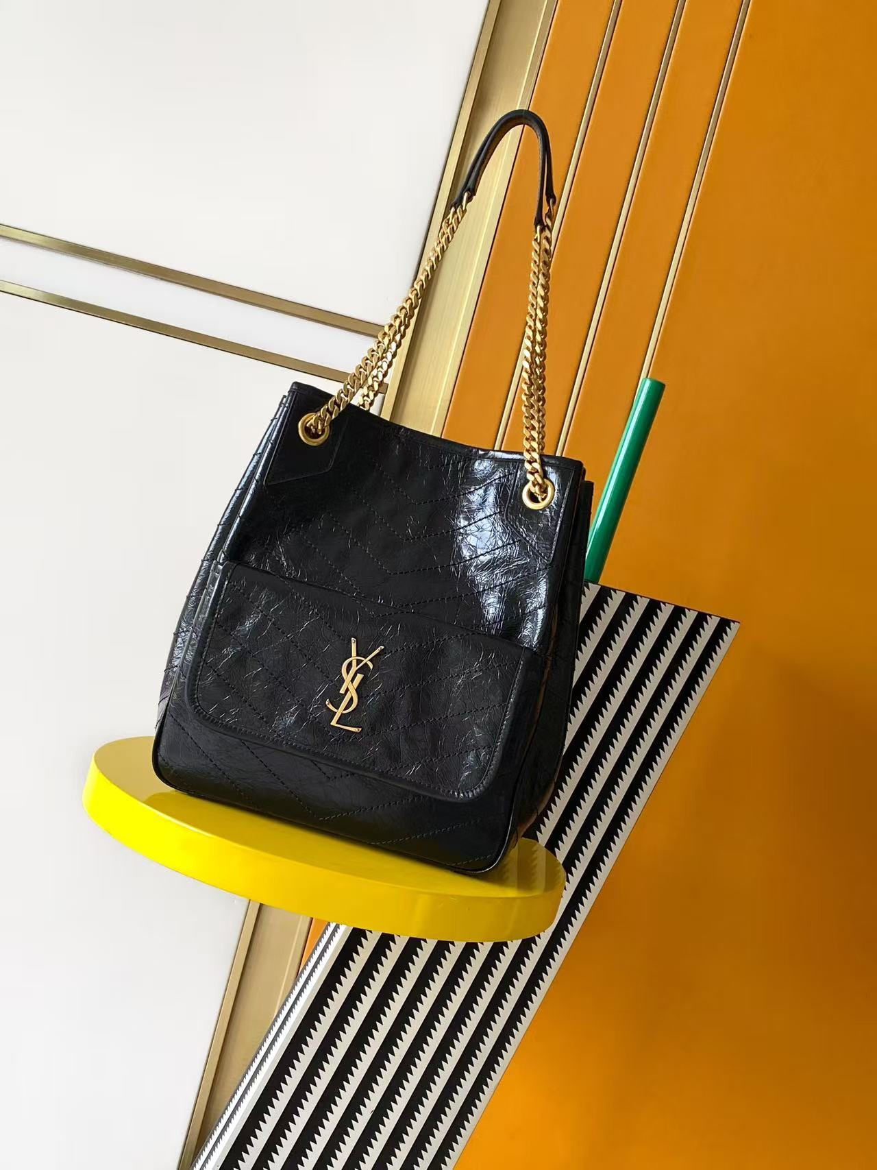 YSL NIKI Small Shopping in Vintage Leather 25x30x8-12cm