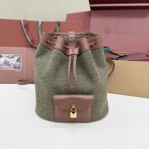 Loro Piana Extra Drawstring Backpack L27 25x27x14cm