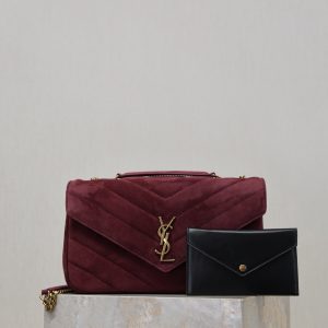 Alternative view of YSL LOULOU Medium in Suede 29x17x8cm