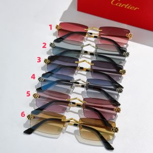 Alternative view of Cartier Glasses CT0598S 55-20-145