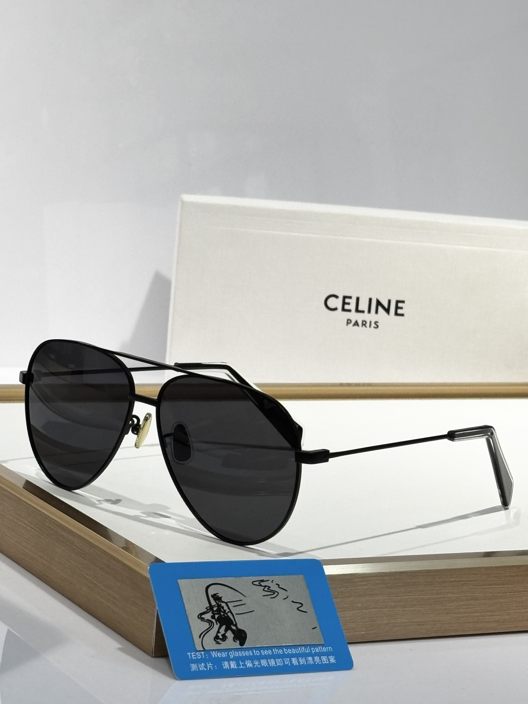 Celine Aviator Sunglasses CL40062 61-12-145 - Image 3