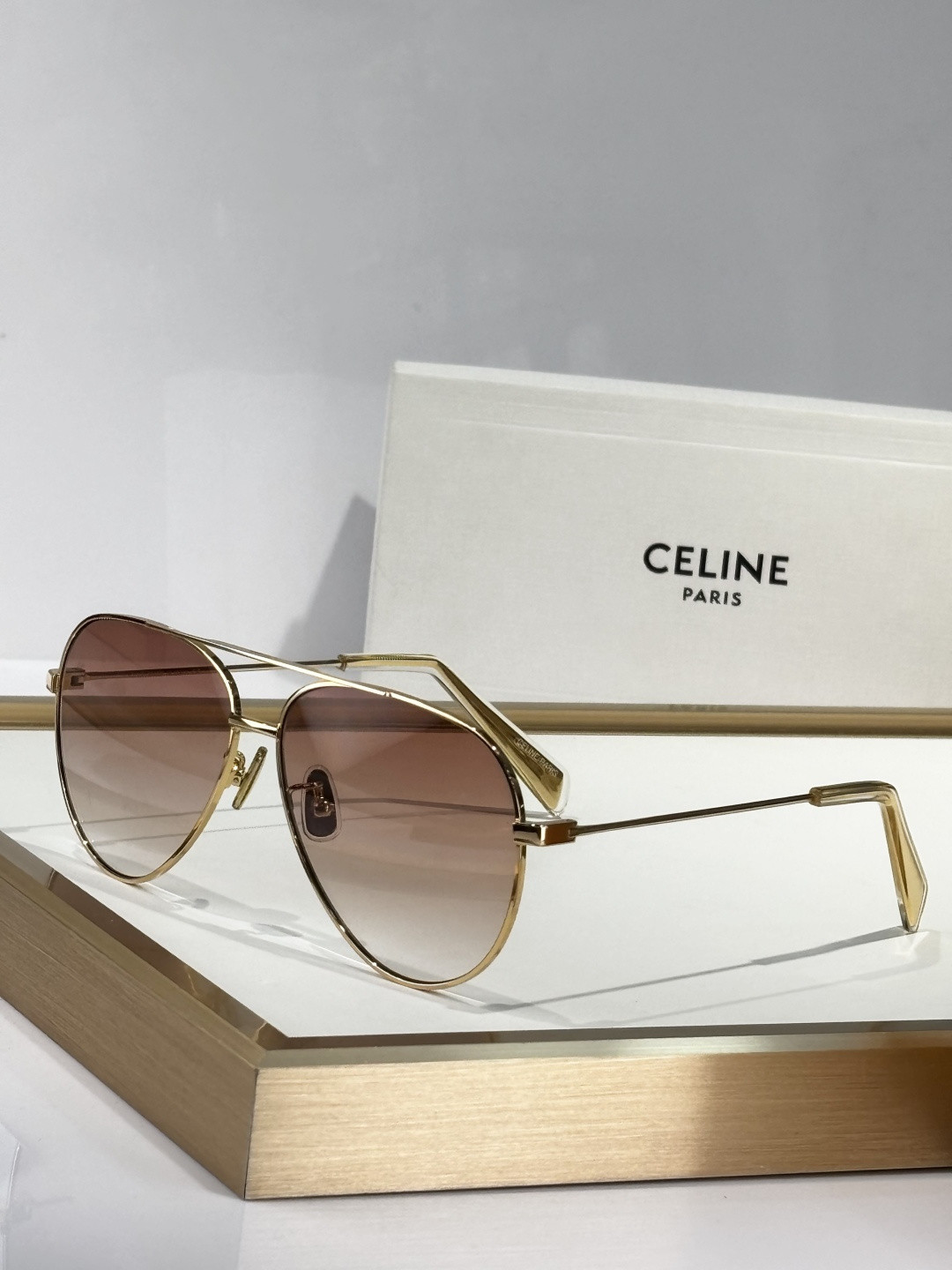 Celine Aviator Sunglasses CL40062 61-12-145 - Image 7