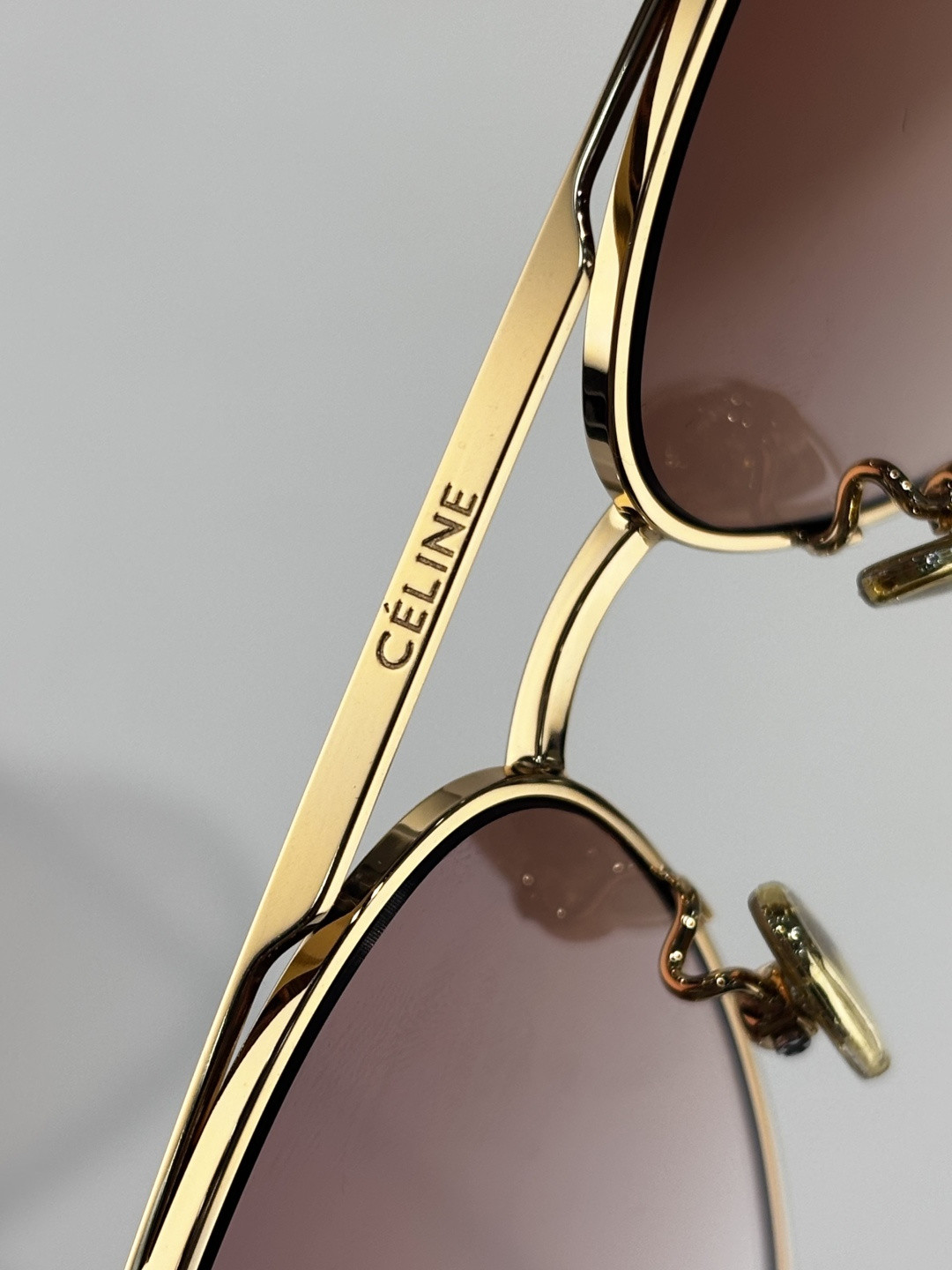 Celine Aviator Sunglasses CL40062 61-12-145 - Image 9