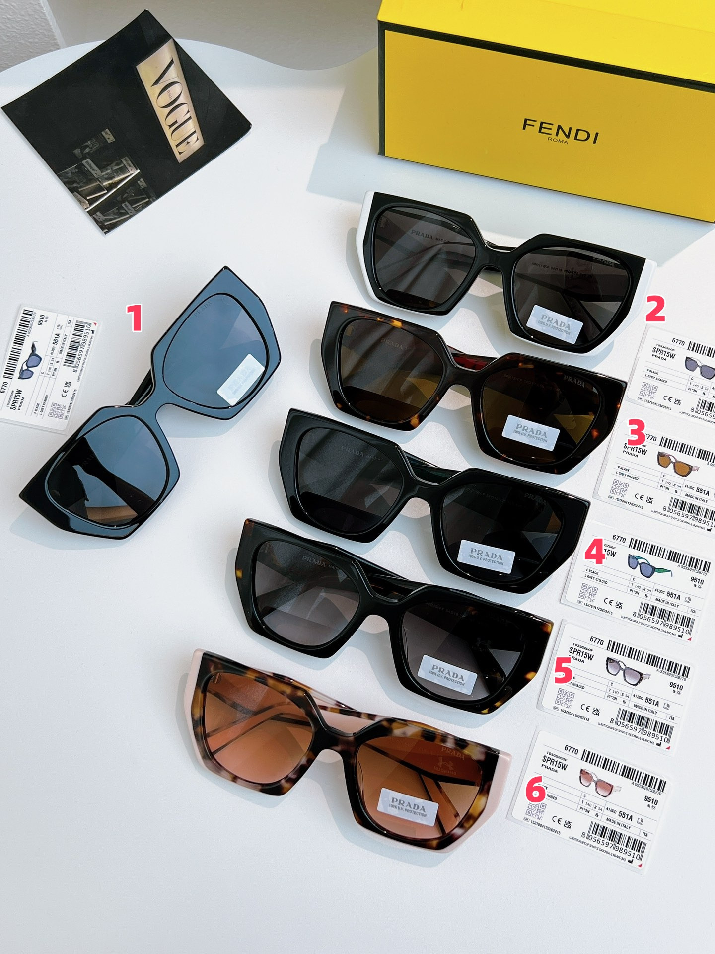 Prada Glasses PR15W 54-17-140