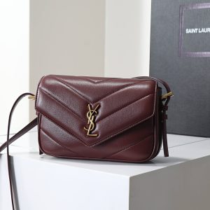 YSL LOULOU toy crossbody in MATELASS¨¦ lambskin 21x14x5cm