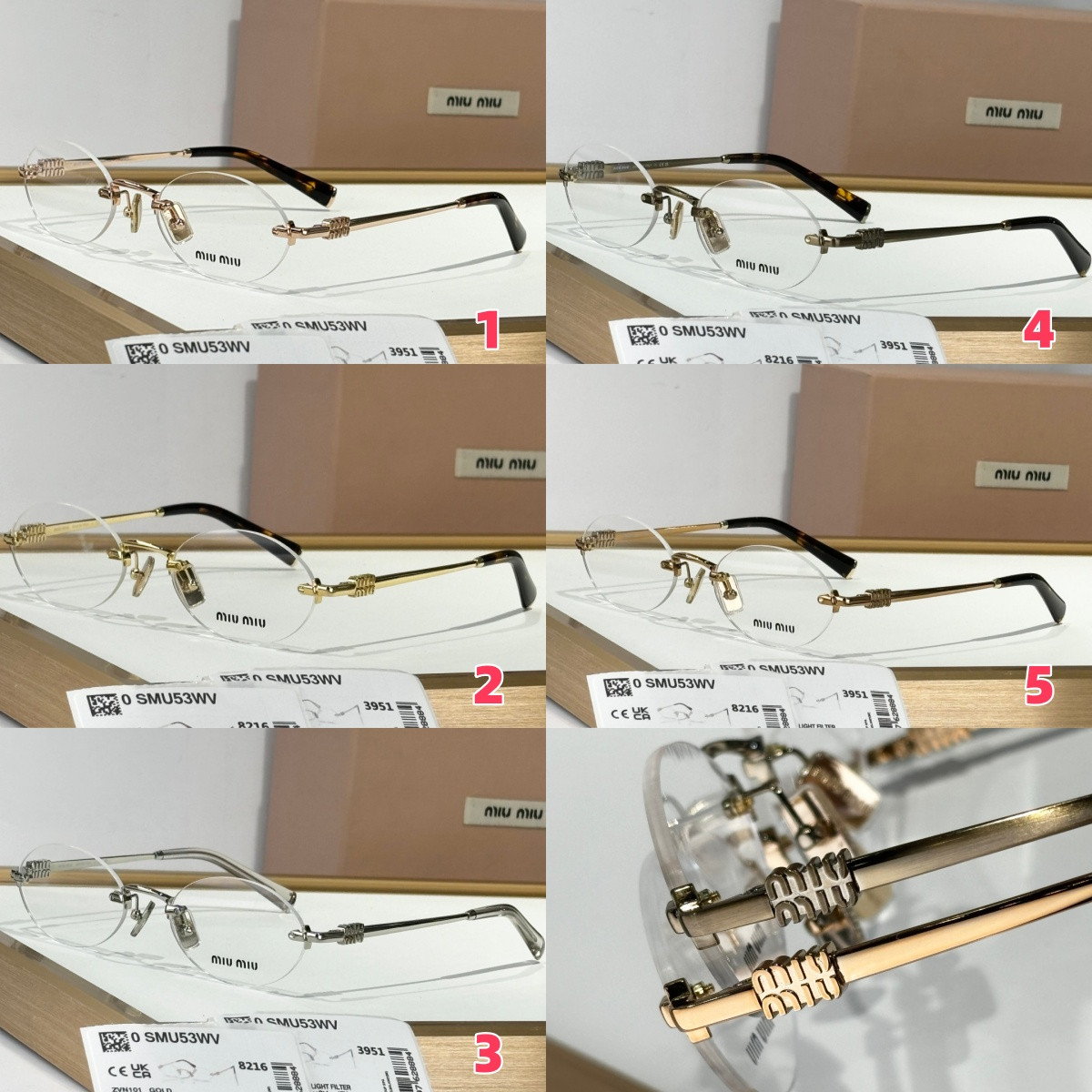 Miu Miu Glasses SMU53WV 53-20-140